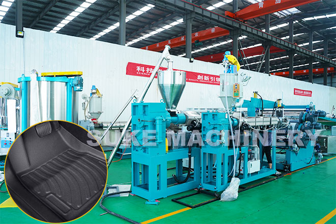 TPE sheet machine for car mats making